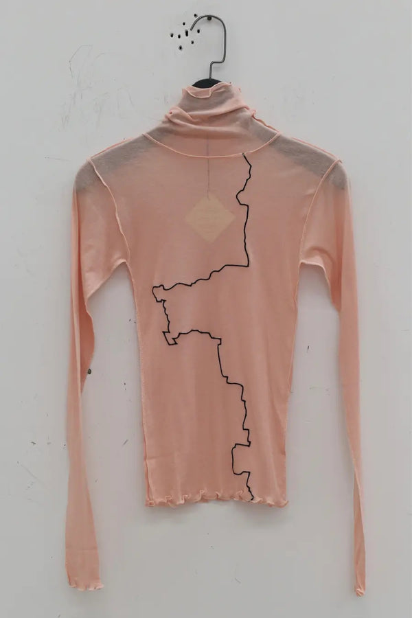 BASERANGE turtleneck sweater TOGET-CG-WI23 pink (TOGEL)